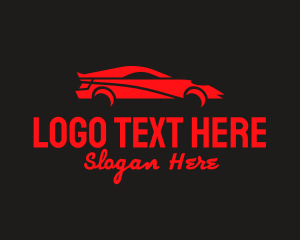 Red Sports Car Logo