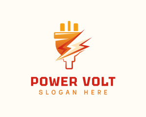 Plug Volt Electricity logo design