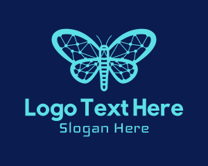 Insect - Tech Butterfly Network logo design