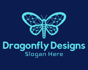 Dragonfly - Tech Butterfly Network logo design