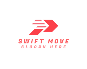 Move - Delivery Letter P logo design