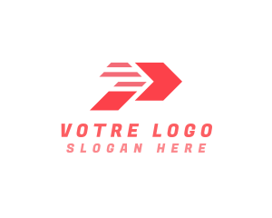 Vehicle - Delivery Letter P logo design