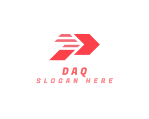 Dash - Delivery Letter P logo design