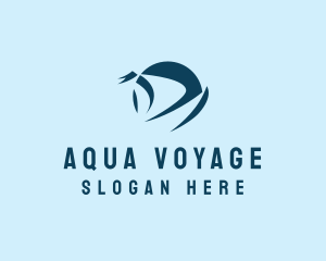 Sailing Travel Boat logo design