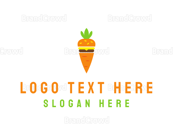 Carrot Vegetable Burger Logo