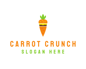 Carrot - Carrot Vegetable Burger logo design