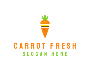 Carrot - Carrot Vegetable Burger logo design