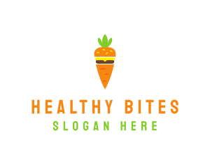 Carrot Vegetable Burger logo design