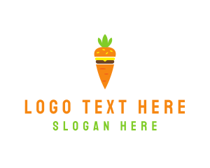 Carrot Vegetable Burger Logo