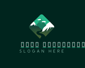 Campsite - Alpine Mountain Peak logo design