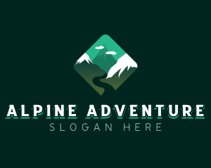 Alpine - Alpine Mountain Peak logo design