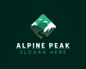 Alpine - Alpine Mountain Peak logo design