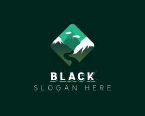 Exploration - Alpine Mountain Peak logo design