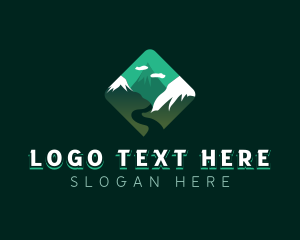 Outdoors - Alpine Mountain Peak logo design