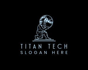 Atlas Globe Titan logo design