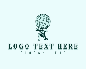 Globe Masculine Man logo design