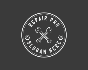 Mechanic Wrench Repair logo design