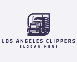 Haulage Shipping Truck Logo