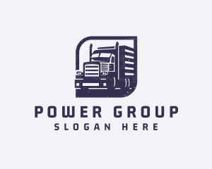 Trailer - Haulage Shipping Truck logo design