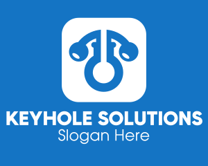 Keyhole - Gym Keyhole App logo design