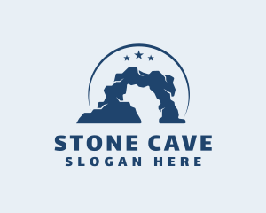 Cave - Rock Archway Star logo design