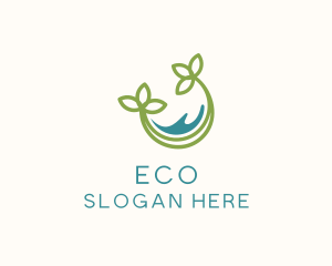 Ocean Cradle Plant Logo