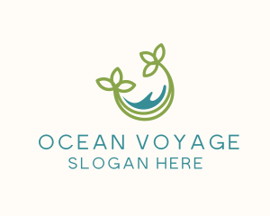 Ocean Cradle Plant logo design