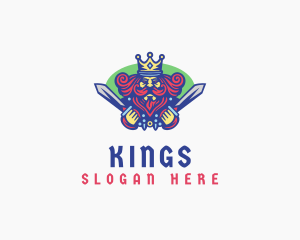 Barbaric Royal King logo design