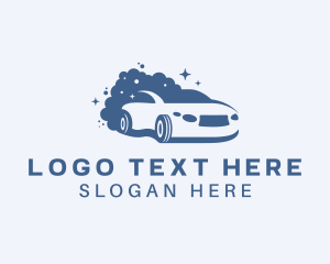 Automobile - Car Sparkle Bubbles logo design