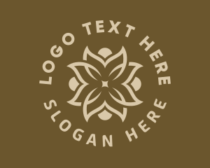 Yoga School - Yoga Flower Wellness Spa logo design