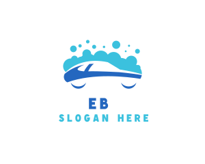 Blue - Car Cleaning Bubbles logo design