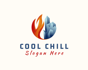 Refrigerator - Ice Stone Fire logo design