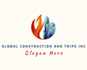 Blaze - Ice Stone Fire logo design