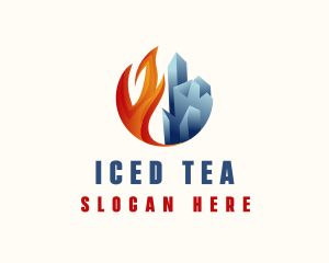 Ice Stone Fire logo design