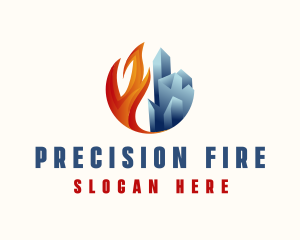 Ice Stone Fire logo design