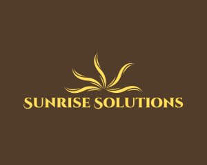 Sun - Sun Ray Waves logo design
