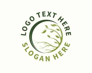 Herbal - Eco Agriculture Farming logo design