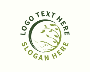 Organic - Eco Agriculture Farming logo design