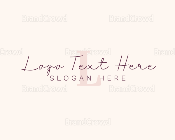 Feminine Luxury Beauty Logo