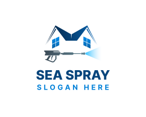 House Water Wash logo design