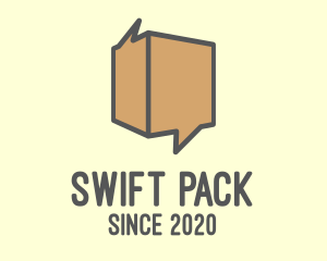 Pack - Brown Chat Box logo design
