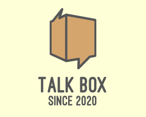 Chat Box - Brown Chat Box logo design