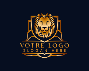 Wealth - Premium Lion Shield logo design