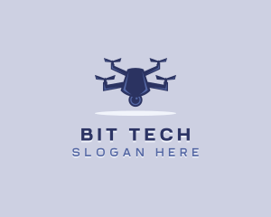 Tech Drone Surveillance logo design