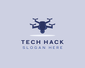 Tech Drone Surveillance logo design