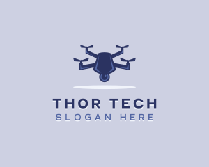 Tech Drone Surveillance logo design