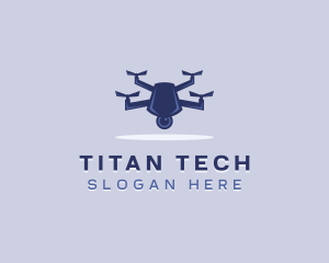 Tech Drone Surveillance logo design