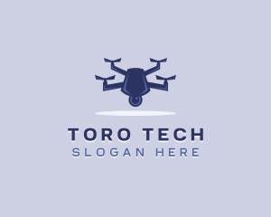 Tech Drone Surveillance logo design