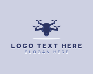 Camera - Tech Drone Surveillance logo design