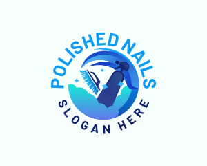 Disinfectant Cleaning Spray logo design